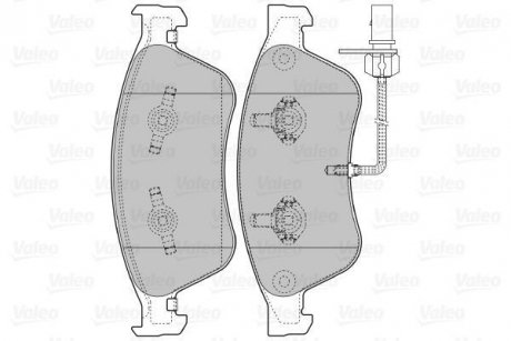 Гальмівні колодки дискові AUDI/VW A6/A8/Phaeton "2,8-6,0 "02-16 Valeo 598845 (фото 1)