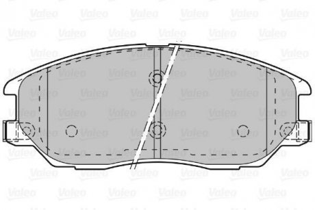 Тормозные колодки, дисковый тормоз (набор) Valeo 598871 (фото 1)