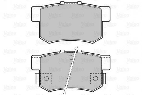 Тормозные колодки, дисковый тормоз (набор) Valeo 598911 (фото 1)