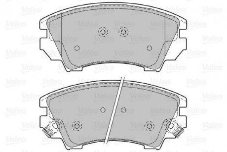 Тормозные колодки, дисковый тормоз (набор) Valeo 601046