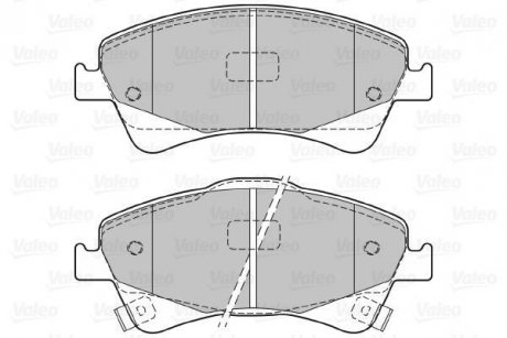 Тормозные колодки, дисковый тормоз (набор) Valeo 601059 (фото 1)