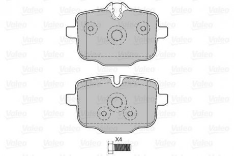 Тормозные колодки, дисковый тормоз (набор) Valeo 601145