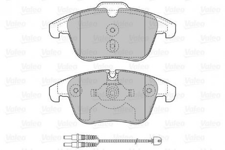 Тормозные колодки, дисковый тормоз (набор) Valeo 601147