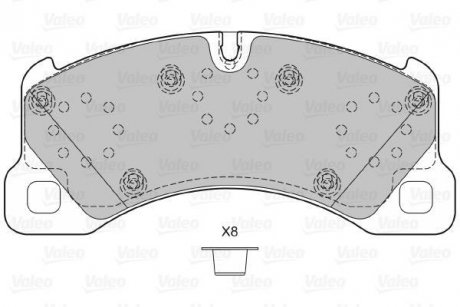 Дискові гальмівні колодки Valeo 601280