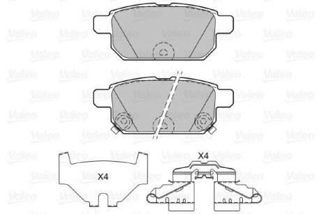 Тормозные колодки.) Valeo 601285