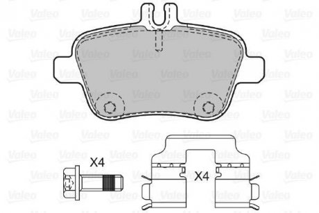 Дисковые тормозные колодки Valeo 601304