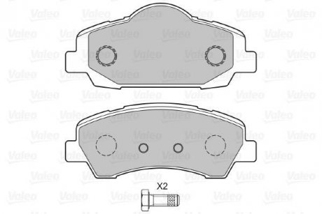 Тормозные колодки.) Valeo 601371