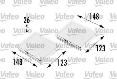 Фильтр воздуха (салона) Valeo 698469