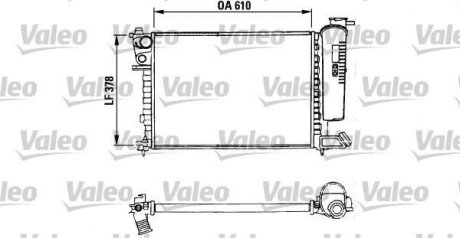 Радіатор, охолодження двигуна Valeo 730630 (фото 1)