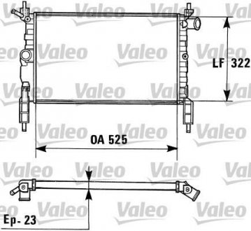 Радіатор, охолодження двигуна Valeo 730975