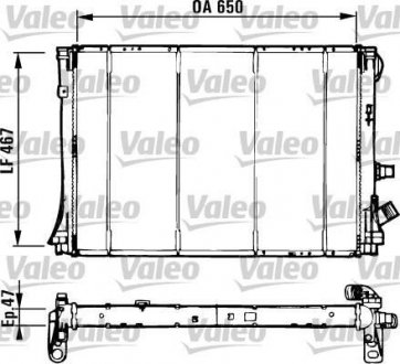 Радиатор, охлаждение двигател Valeo 731529 (фото 1)