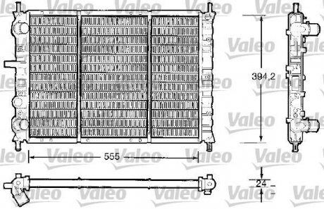 Радиатор, охлаждение двигателя Valeo 732504