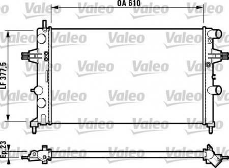 Радіатор Valeo 732551