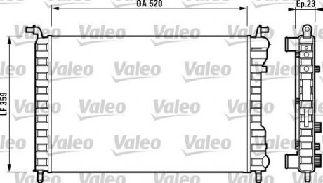 Радіатор, охолодження двигуна Valeo 732812