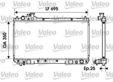 Радіатор, охолодження двигуна Valeo 734216