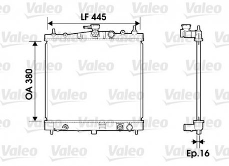 Радіатор Valeo 734247