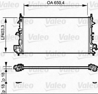 Радиатор Valeo 734982