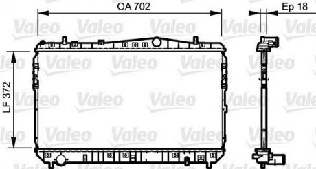 Радіатор Valeo 735159