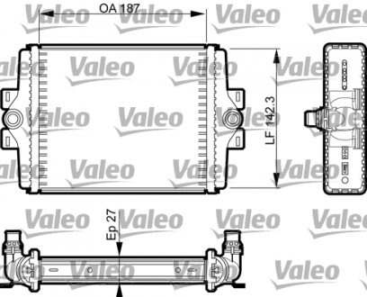 Радиатор, охлаждение двигателя Valeo 735467