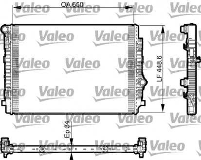 Радіатор Valeo 735549 (фото 1)