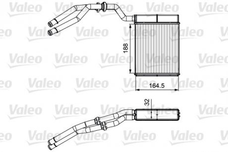 Радиатор печки FORD Valeo 811515