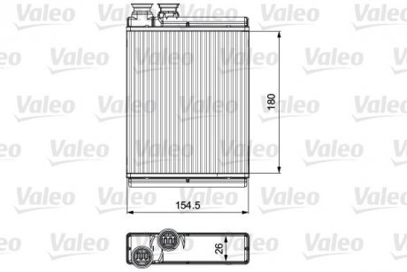 Радіатор пічки CITROEN Valeo 811517