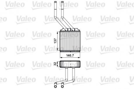 Радиатор отопления Valeo 811520