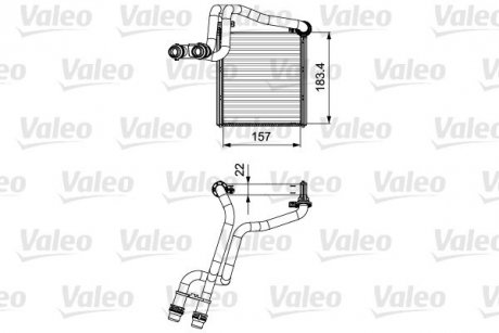 Радиатор печки Valeo 811536