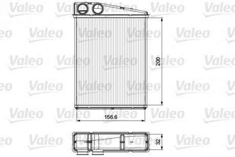 Радіатор пічки Valeo 811542