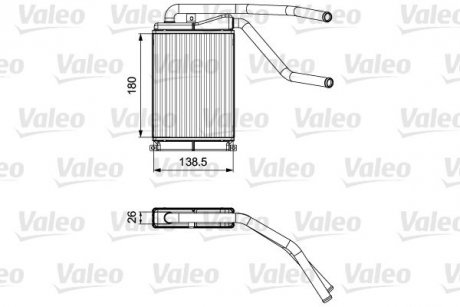 Радіатор обігрівача Valeo 811546 (фото 1)