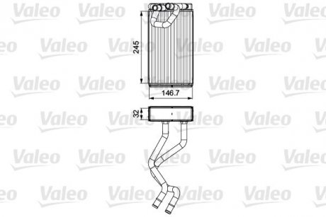 Радиатор печки NISSAN Valeo 811547