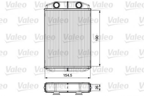 Радиатор печки DACIA Valeo 811553