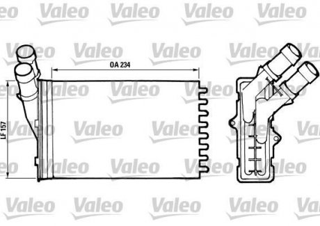 Радіатор пічки Valeo 812005