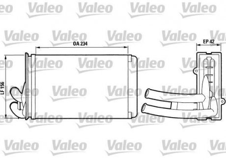 Теплообменник, отопление салона Valeo 812012