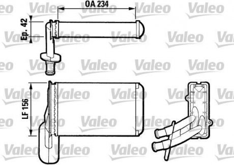 Радіатор обігрівача Valeo 812031 (фото 1)