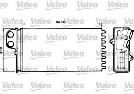 Радіатор обігрівача Valeo 812037