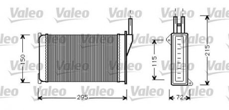 Радіатор обігрівача Valeo 812129 (фото 1)