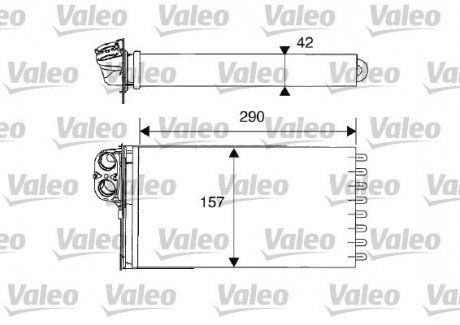 Теплообменник, отопление салона Valeo 812212