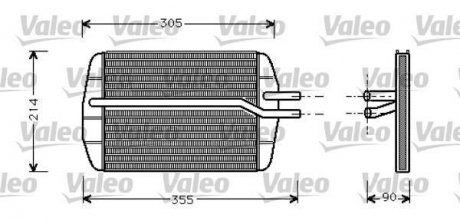 Радіатор пічки Valeo 812272