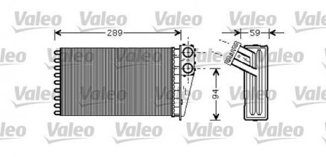 Радиатор печки Valeo 812338