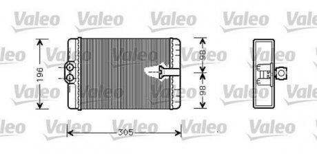 Радіатор обігрівача Valeo 812366