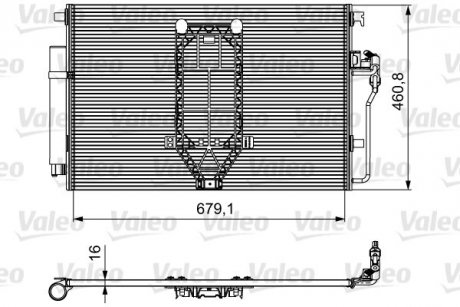 Радіатор кондиціонера Valeo 812502 (фото 1)