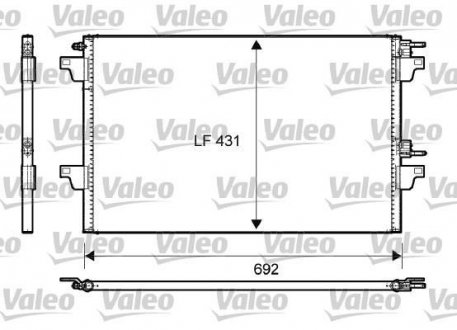 Конденсатор, кондиционер Valeo 814007 (фото 1)