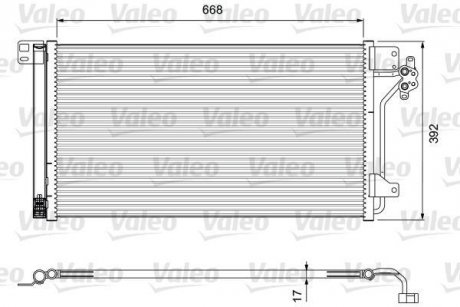 Радіатор кондиціонера Valeo 814015