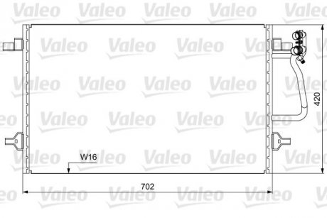 Радиатор кондиционера Valeo 814030