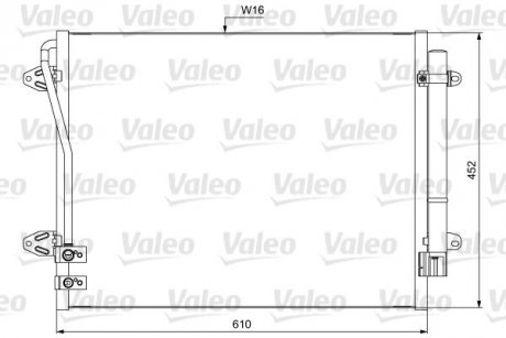 Конденсатор, кондиционер Valeo 814039