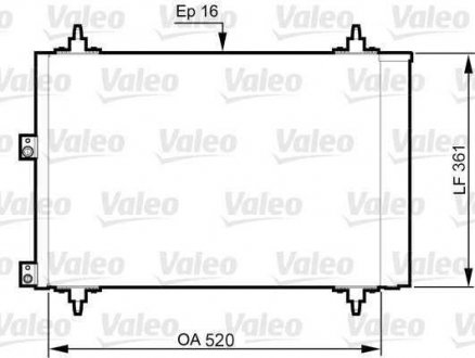 Радиатор кондиционера Valeo 814080