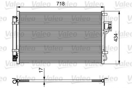 Радіатор кондиціонера Valeo 814100