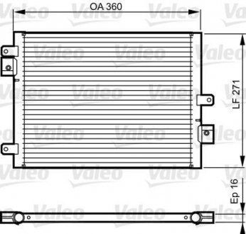 Радіатор кондиціонера Valeo 814167