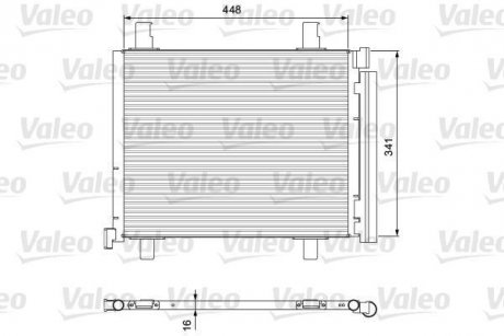 Конденсатор, кондиционер Valeo 814168